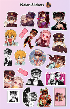 Стікерпак "Туалетний привид Ханако V1" Stickers-9 фото